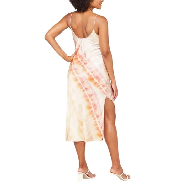 ALLSAINTS All Saints MELODY MAREA SILK BLEND Watercolor MIDI Dress New 8 - Picture 2 of 13